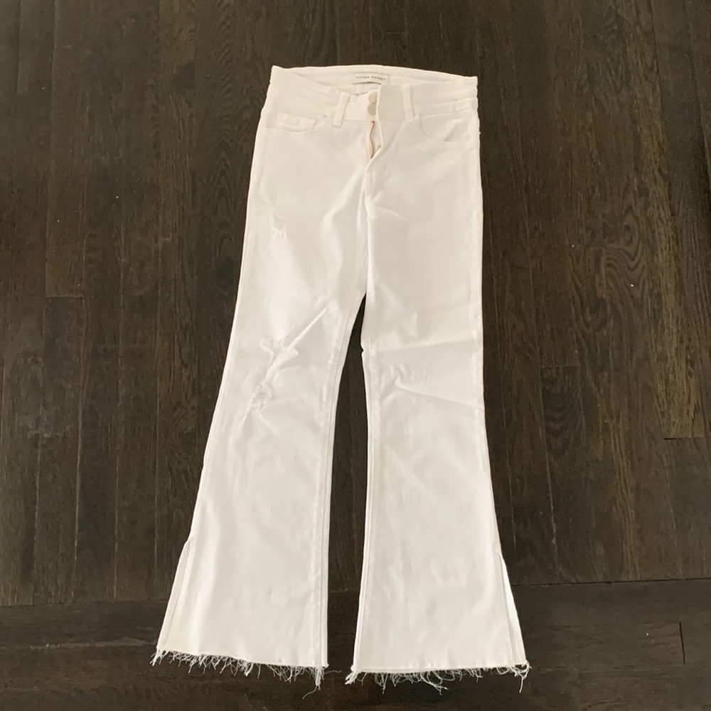 Flying monkey women’s white jeans